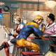 Harley Quinn and Booster Gold in Heroes in Crisis.